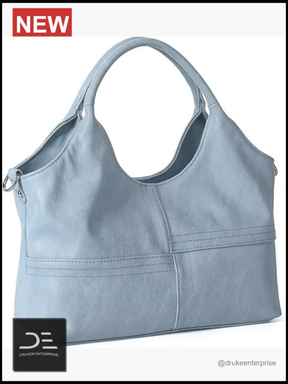 Medium Vegan Leather Satchel Purse with Shoulder Strap